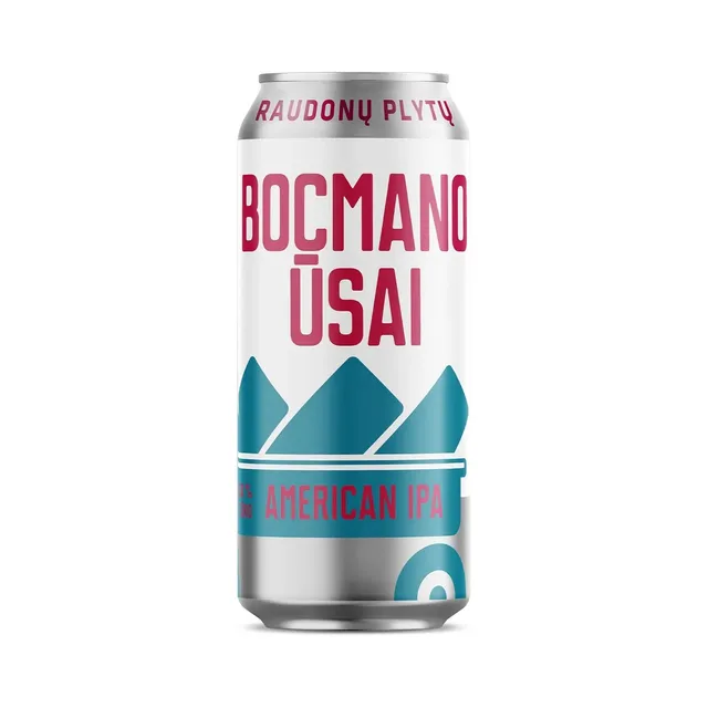 Alus RAUDONŲ PLUTŲ BOCMANO ŪSA 6%, 0,5 l
