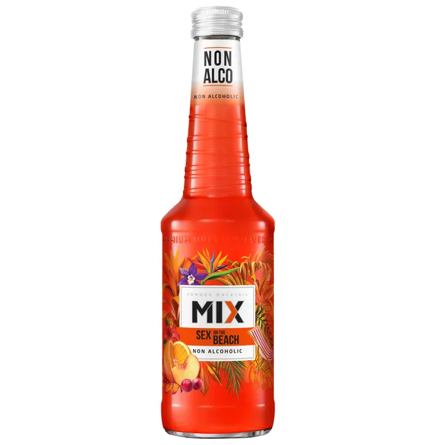 Gazuotas nealkoholinis kokteilis MIX MOCKTAIL SEX ON THE BEACH, 330 ml