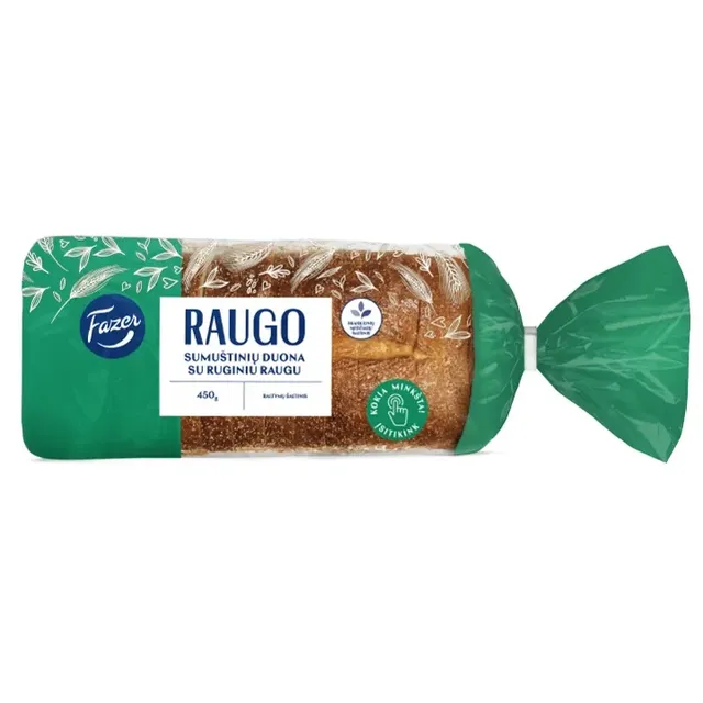 RAUGO sumuštinių duona su ruginiu raugu, 450g