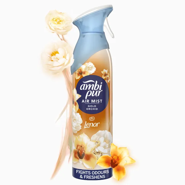 Purškiamas oro gaiviklis AMBI PUR Gold Orchid, 185ml