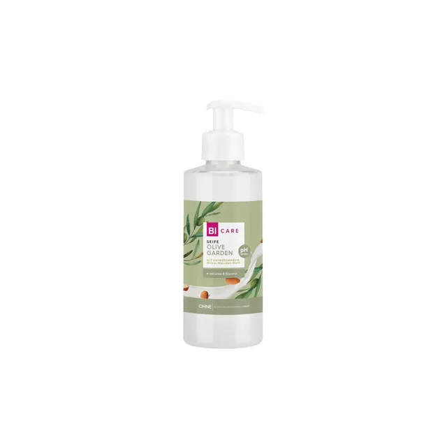 Alyvuogių ir migdolų pieno muilas BI CARE, 300 ml