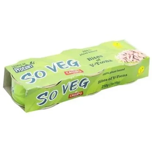 Veganiški žuvies skonio gabalėliai CALLIPO, 3x70 g