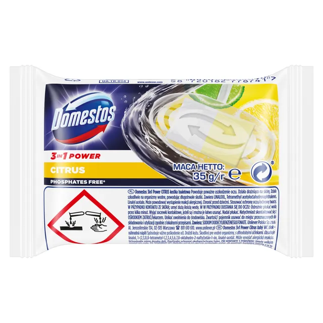 Citrus WC muiliuko pakeitimas DOMESTOS, 35 g