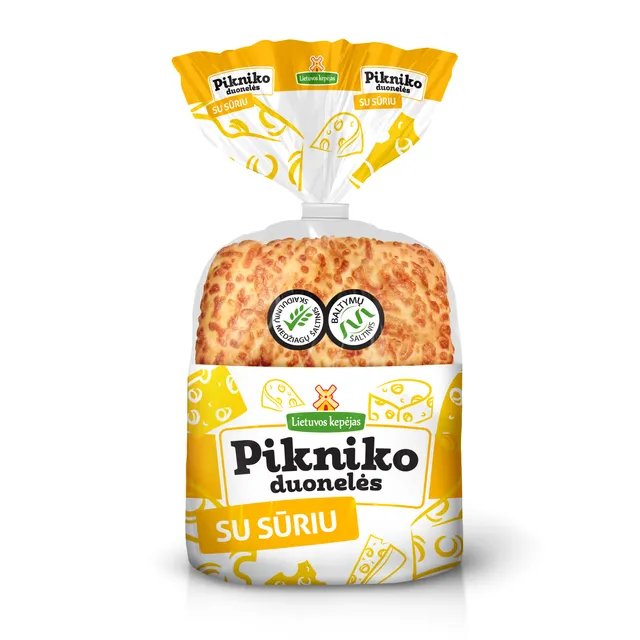 Pikniko duonelės su sūriu, 200 g