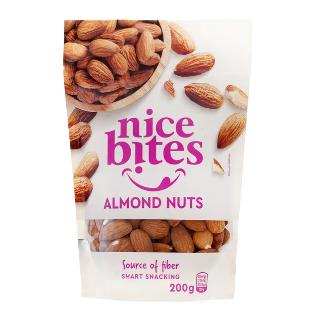 Migdolų riešutai NICE BITES, 200 g