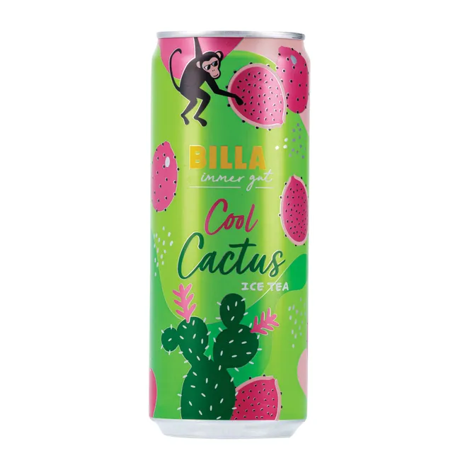 Šalta arbata BILLA ICE TEA COOL CACTUS, 330 ml