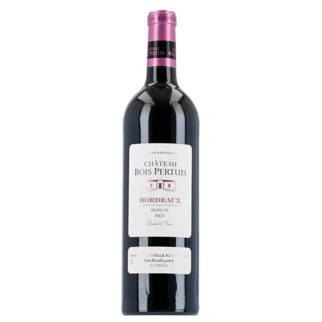 Raudonasis sausas vynas su SKVN CHATEAU BOIS PERTUIS 12,5%, 075 l