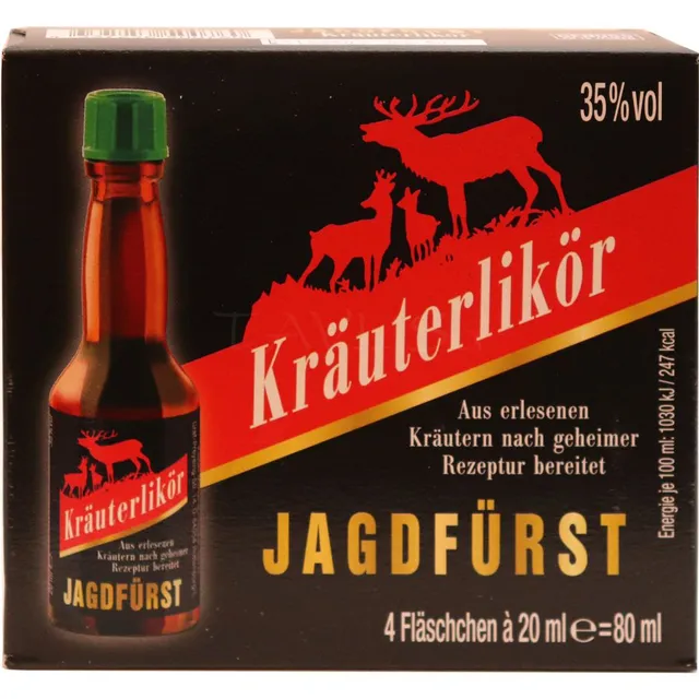 Likeris KRAUTERLIKOR JAGDFURST 35%, 4x0,02 l