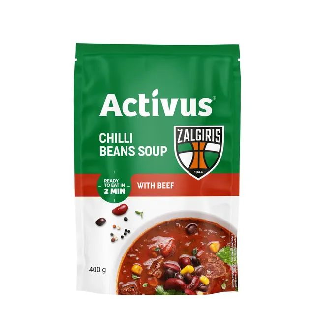 ACTIVUS & ŽALGIRIS aštri pupelių sriuba su jautiena, 400g