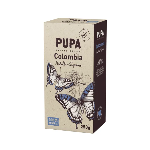 Malta rūšinė kava Pupa Colombia Medellin Supremo, 250 g