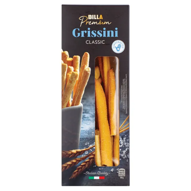 Duonos lazdelės BILLA PREMIUM Grissini, 120 g