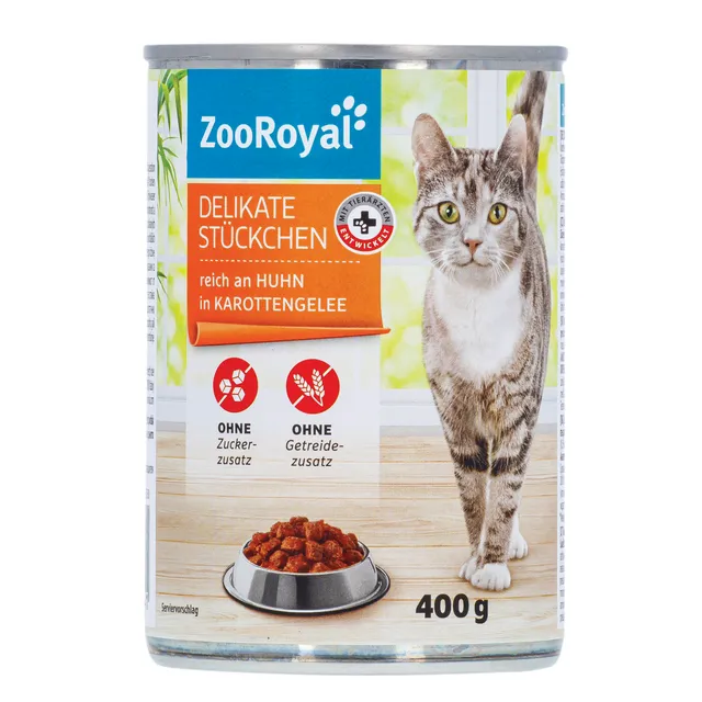 Vištienos gabalėliai katėms ZOOROYAL, 400 g