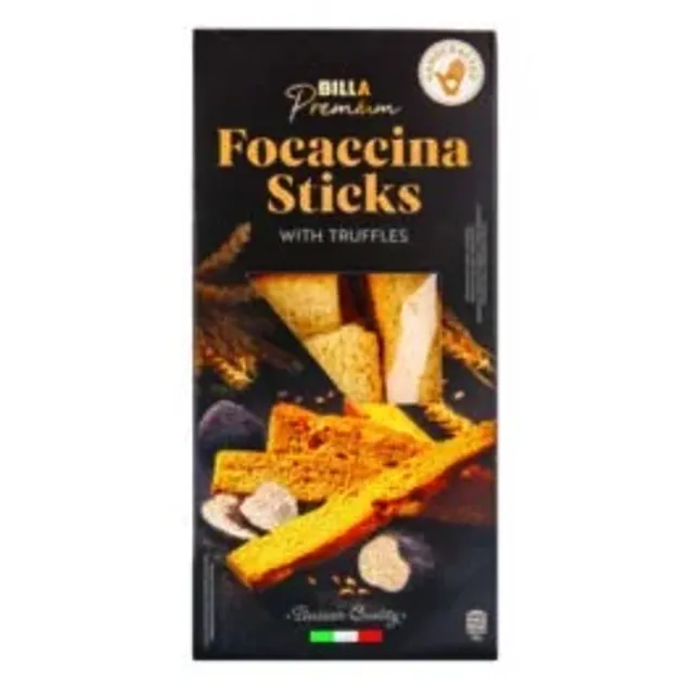 Duonos lazdelės su trumais BILLA PREMIUM, 120 g