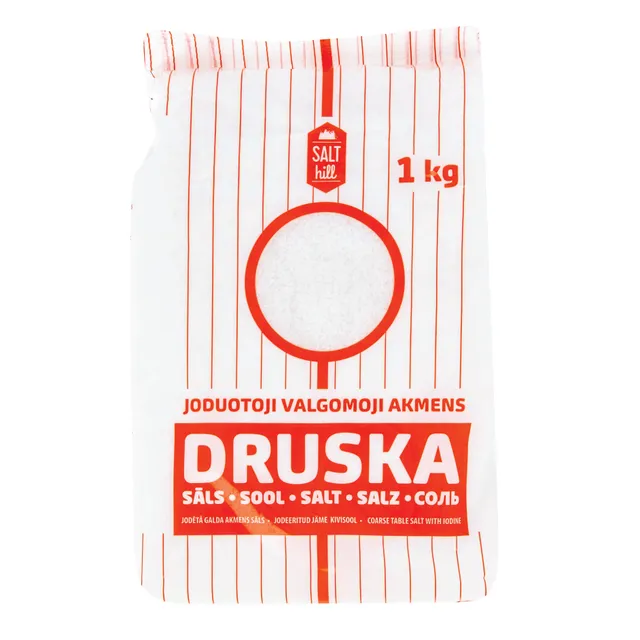 Joduotoji, valgomoji akmens druska SALT HILL, 1 kg