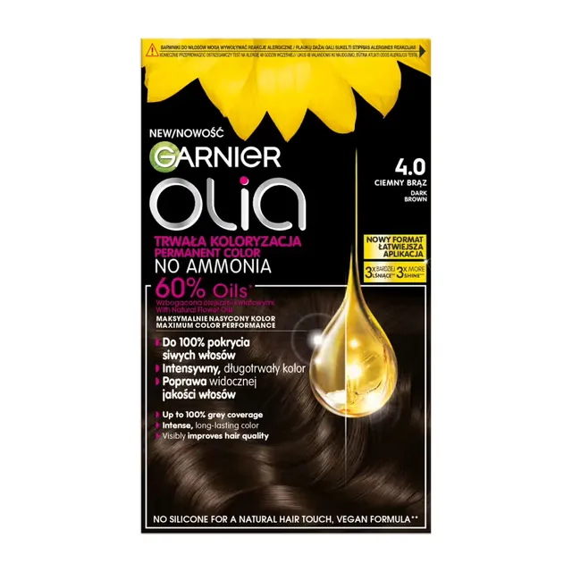 Plaukų dažai GARNIER OLIA 4.0