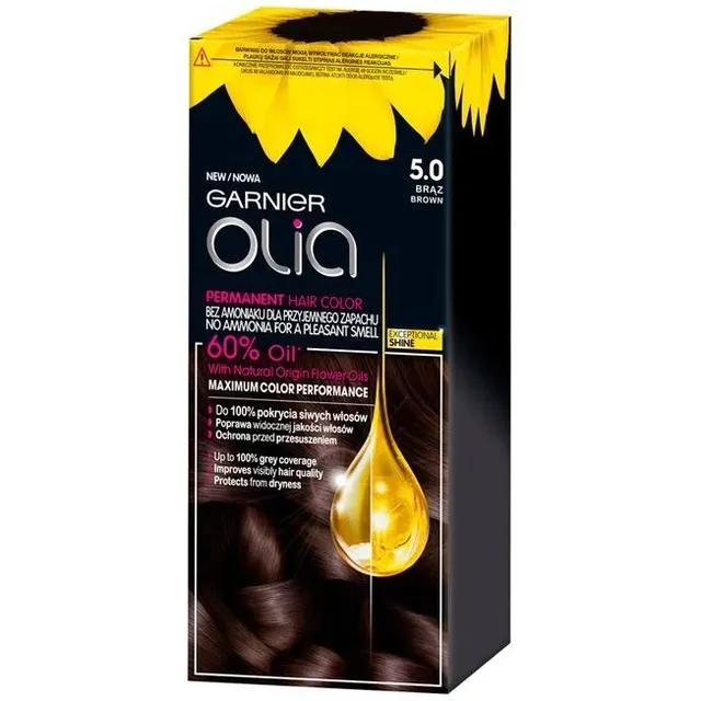 Plaukų dažai GARNIER OLIA 5.0