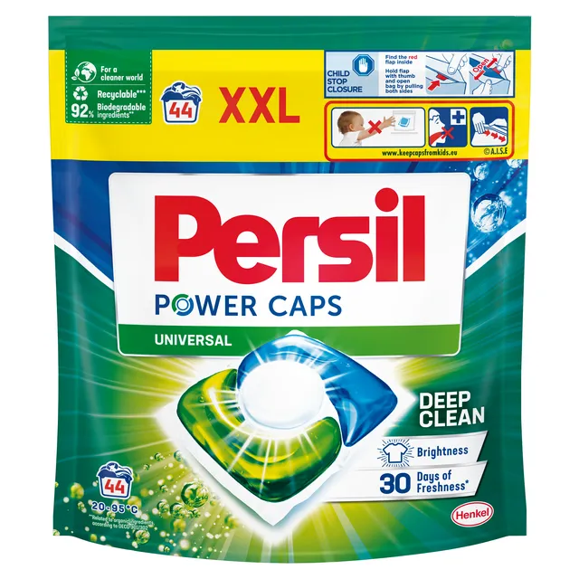 Skalbimo kapsulės PERSIL POWER CAPS Universal, 44 skalbimai