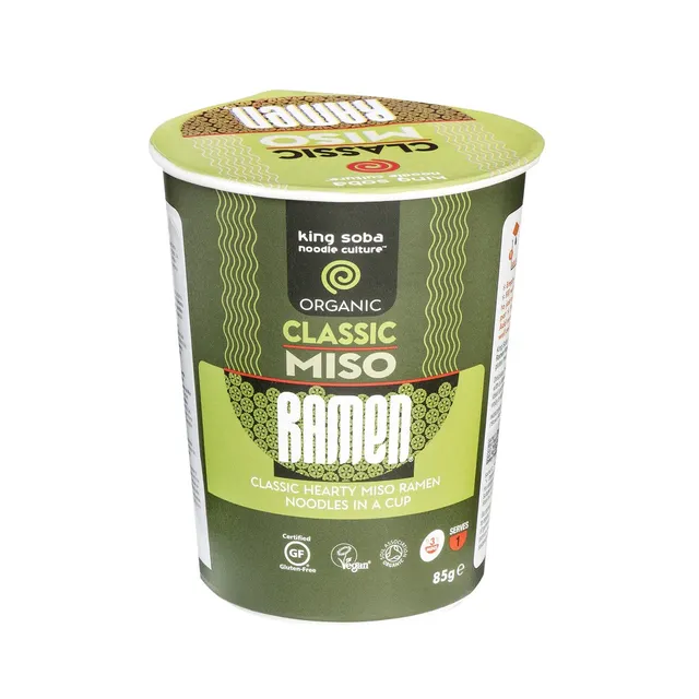 Ekologiški greitai paruošiami makaronai klasikiniai MISO RAMEN, 85 g