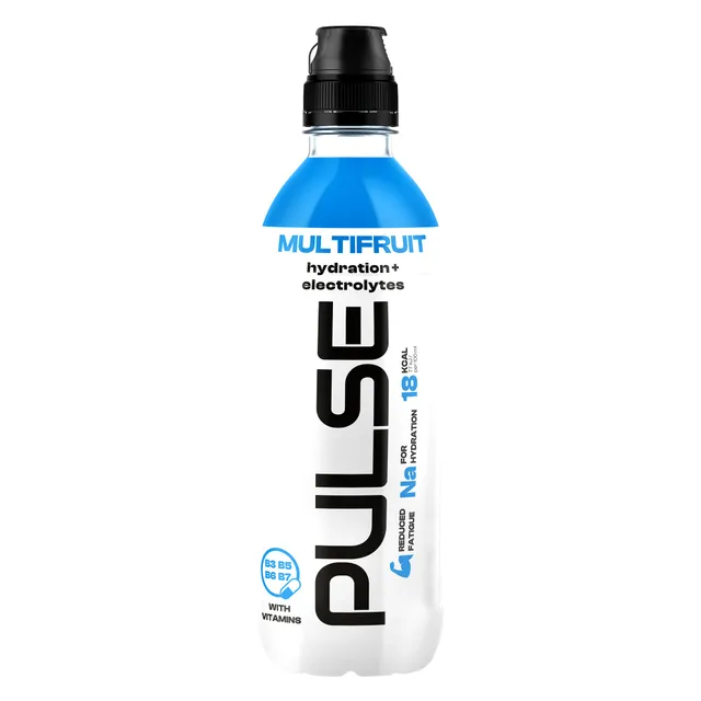 Negazuotas įvairių vaisių skonio gaivusis gėrimas PULSE, 500 ml