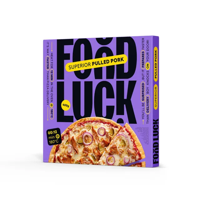Pica su plėšyta kiauliena FOOD LUCK, 400 g