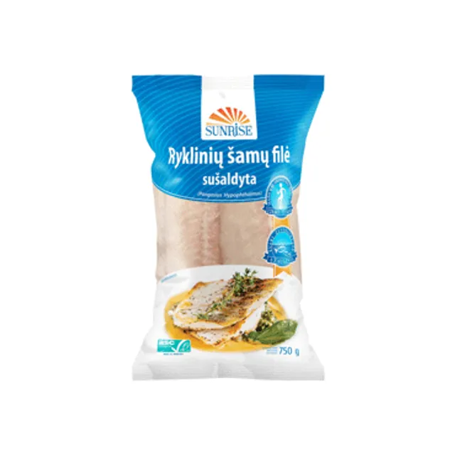 Ryklinių šamų filė be odos SUNRISE, 750 g