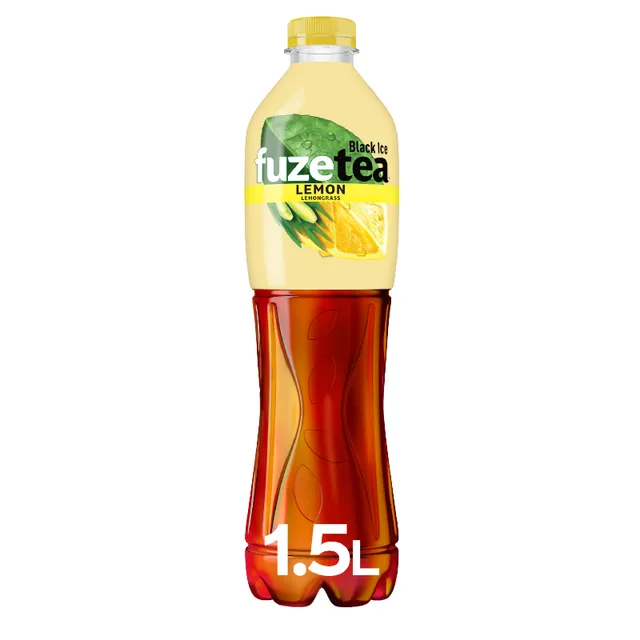 Citrinų skonio juodosios arbatos gėrimas FUZETEA, 1,5 l