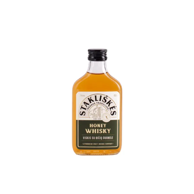 Spirtinis gėrimas HONEY WHISKY 40%, 0,2L stiklinis butelis