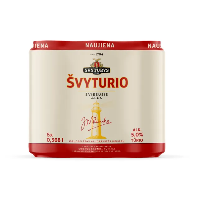 Alus ŠVYTURYS ŠVYTURIO (5,0%), 6x0,568 l