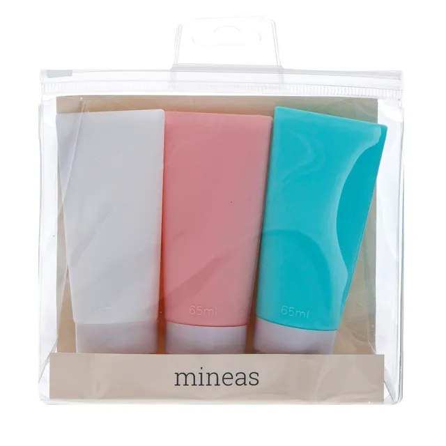 MINEAS silikoniniai kelioniniai indeliai/65 ml, 3 vnt