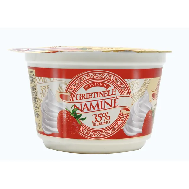 Grietinėlė ROKIŠKIO Naminė 35%, 200 ml