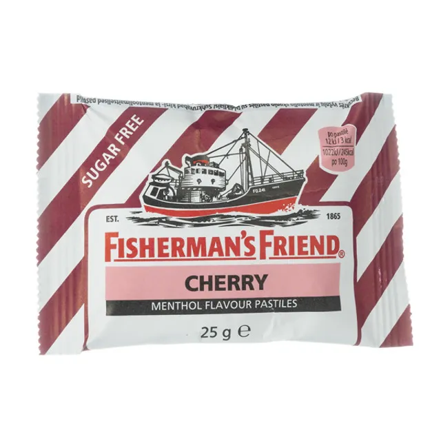Becukrės vyšnių skonio pastilės FISHERMANS FRIEND, 25 g