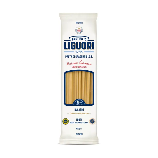 LIGUORI kietagrūdžiai itališki makaronai Bucatini, 500 g