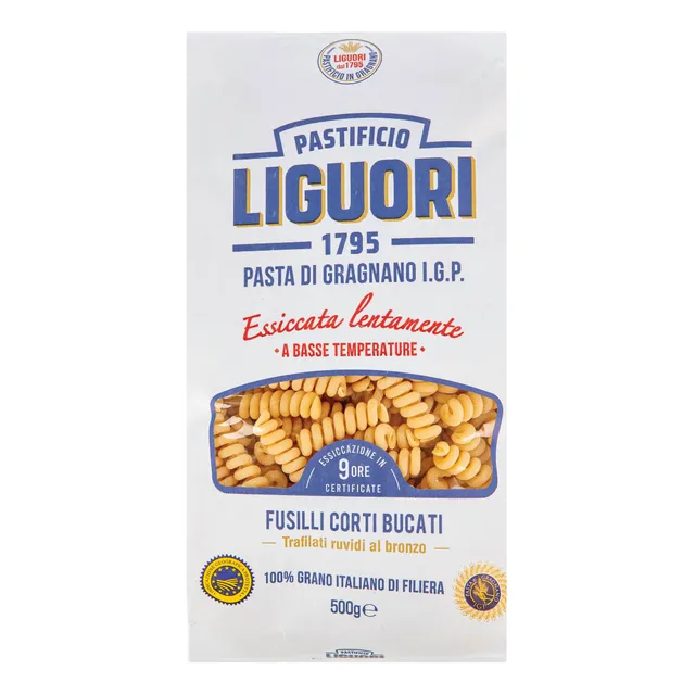 LIGUORI kietagrūdžiai itališki makaronai Fusilli corti Bucati, 500 g