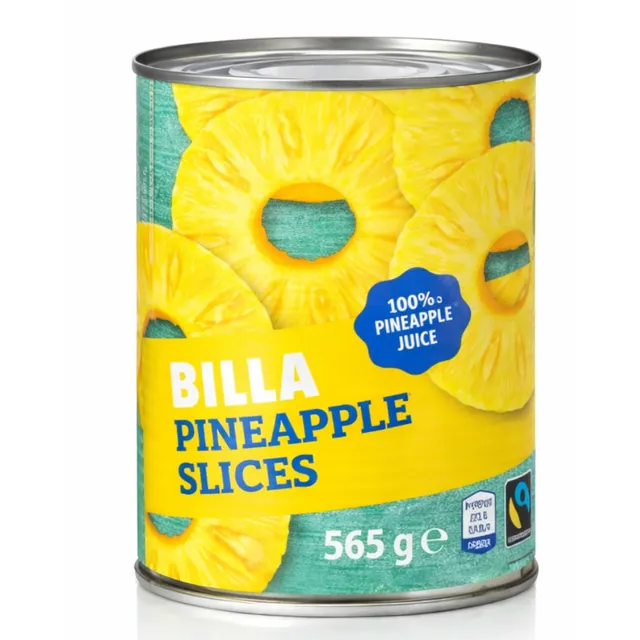 Ananasų griežinėliai BILLA, 580 ml