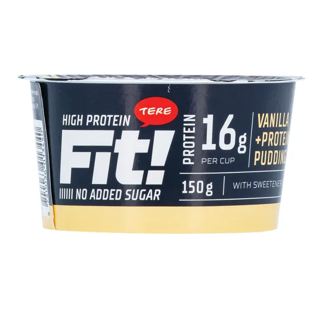 Baltyminis, vanilinis pudingas FIT, 150 g