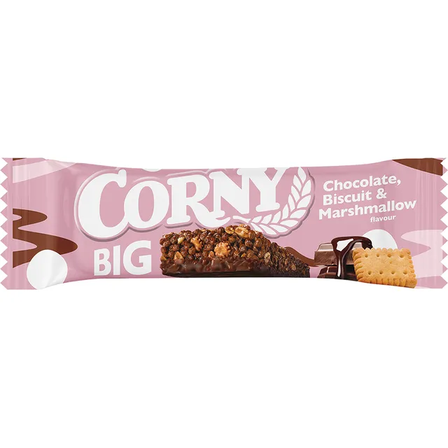 Javainis su sausainiais zefyrų skonio CORNY BIG, 40g