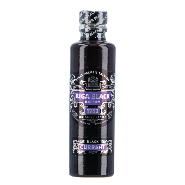 Spiritinis gėrimas RIGAS BLACK BALZAM BLACK CURRANT 30%, 0,2 l