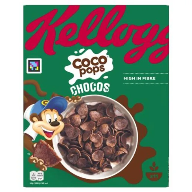 KELLOGG'S Coco Pops Chocos dribsniai, 330 g