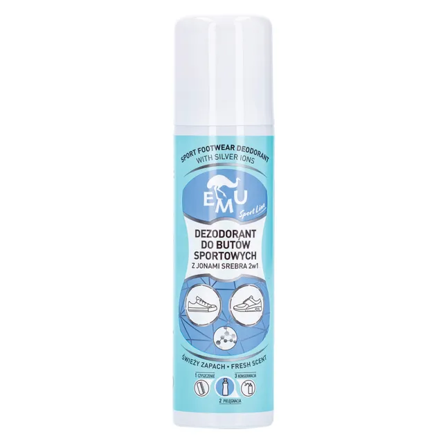 Sportinės avalynės dezodorantas su sidabro jonais EMU, 150 ml