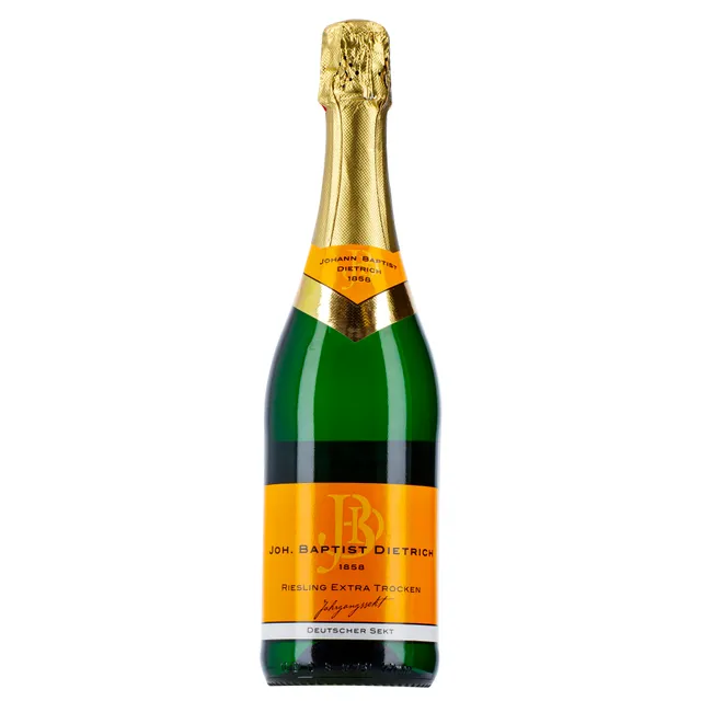Baltasis labai sausas putojantis vynas JOH. BAPTIST DIETRICH RIESLING EXTRA 12%, 075 l