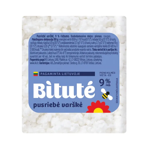 Varškė 9% rieb. IKI, 1kg