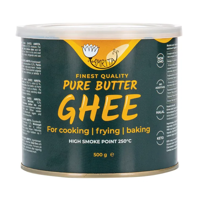 Lydytas sviestas GHEE AMRITA, 500g