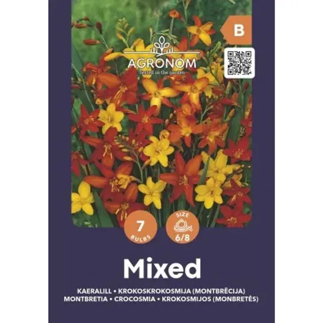 Sėklos krokosmijos (monbretės) mix AGRN