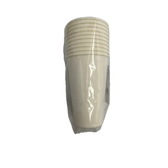 popieriniai baltieji puodeliai 320 ml ECO GO, 10 vnt.
