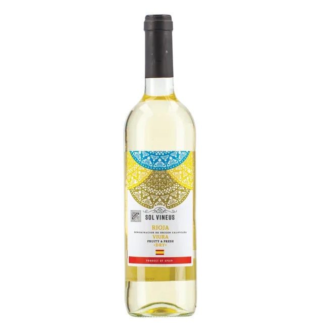 Baltasis, sausas vynas SOL VINEUS RIOJA VIURA 12,5%/0,75L