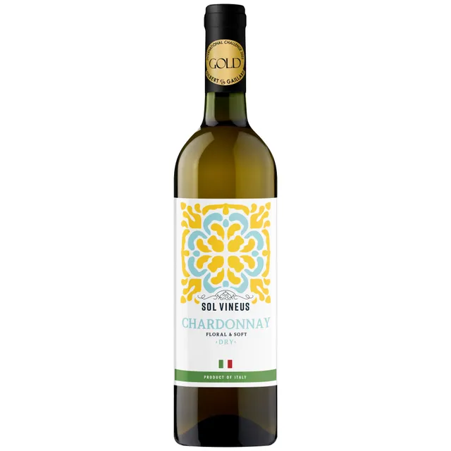 Baltasis sausas vynas SOL VINEUS CHARDONNAY (12%) 0,75 l