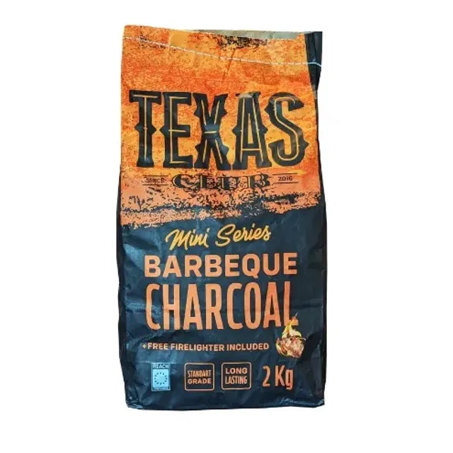 Medžio anglis TEXAS CLUB, 2 kg