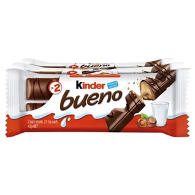 KINDER BUENO vafliniai batonėliai T3, 129g