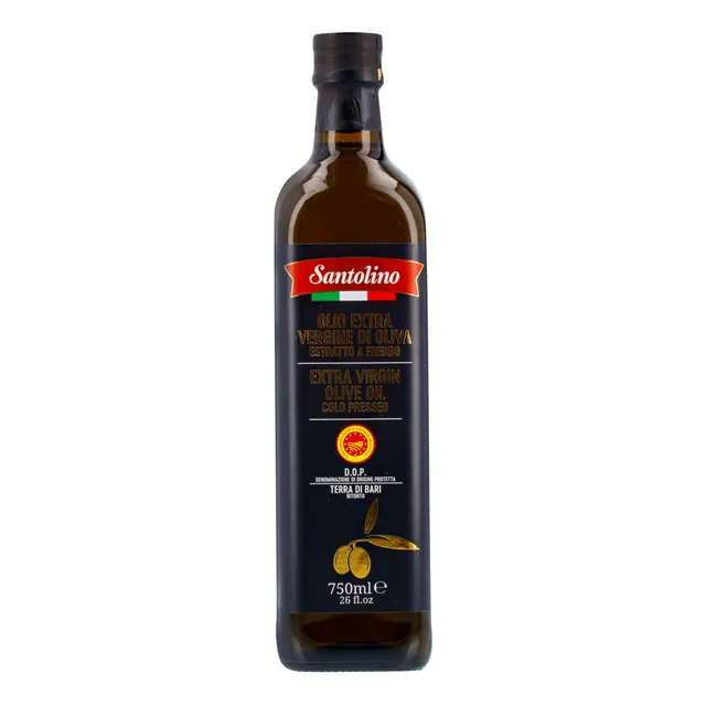 100% Itališkas ypač grynas alyvuogių aliejus SANTOLINO DOP Terra Di Bari 750ml