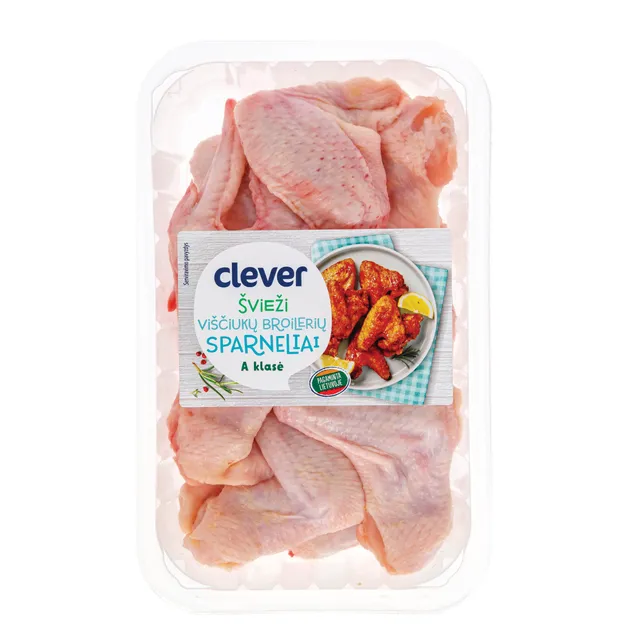 Švieži viščiukų broilerių sparneliai CLEVER